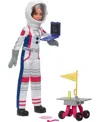 Barbie 65th Anniversary Careers Astronaut Doll And 10 Accessories Including Rolling Rover And Space Helmet In Multi