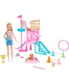 BARBIE AND STACIE TO THE RESCUE PUPPY PLAYGROUND PLAY SET WITH DOLL, 3 PET DOG FIGURES, AND ACCESSORIES