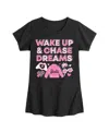 Barbie Big Girls Wake Up Chase Dreams Graphic Short Sleeve T-shirt In Black