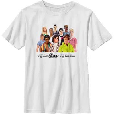 Barbie Kids'  Boys' All The Kens And All The Fun Graphic Short Sleeve T-shirt In White