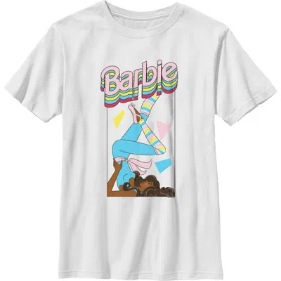 Barbie Kids'  Boys' Ballerina Warm Up Graphic Short Sleeve T-shirt In White