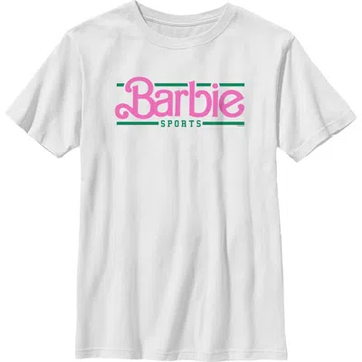 Barbie Kids'  Boys' Classic Sports Logo Graphic Short Sleeve T-shirt In White