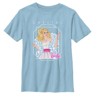 Barbie Kids'  Boys' Crystal Glamour Pose Graphic Short Sleeve T-shirt In Blue