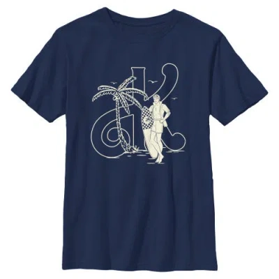 Barbie Kids'  Boys' K Is For Ken Graphic Short Sleeve T-shirt In Blue