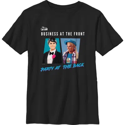 Barbie Kids'  Boys' Ken Business At The Front Graphic Short Sleeve T-shirt In Black