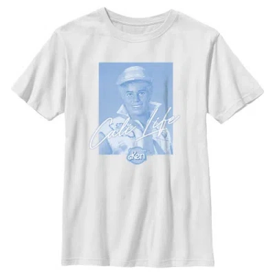 Barbie Kids'  Boys' Ken Cali Life Graphic Short Sleeve T-shirt In White
