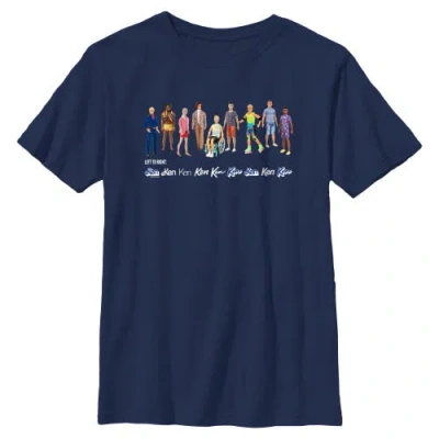 Barbie Kids'  Boys' Ken Classic Collection Graphic Short Sleeve T-shirt In Blue
