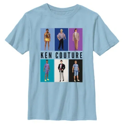 Barbie Kids'  Boys' Ken Couture Lineup Graphic Short Sleeve T-shirt In Blue