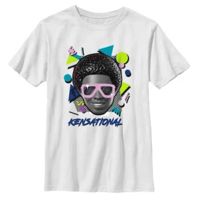 Barbie Kids'  Boys' Kensational Retro Face Graphic Short Sleeve T-shirt In White