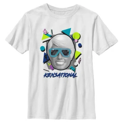 Barbie Kids'  Boys' Kensational Retro Portrait Graphic Short Sleeve T-shirt In White