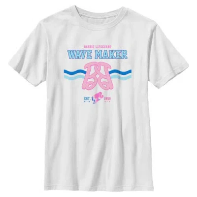 Barbie Kids'  Boys' Lifeguard Wave Maker Graphic Short Sleeve T-shirt In White
