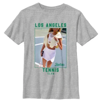 Barbie Kids'  Boys' Los Angeles Tennis Club Graphic Short Sleeve T-shirt In Gray