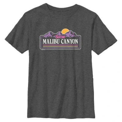 Barbie Kids'  Boys' Malibu Canyon Sign Graphic Short Sleeve T-shirt In Black
