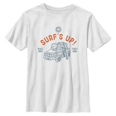 Barbie Kids'  Boys' Malibu Surf's Up Graphic Short Sleeve T-shirt In White