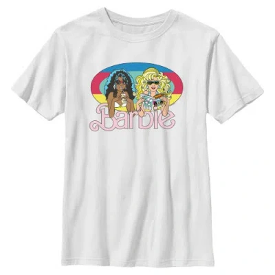 Barbie Kids'  Boys' Retro Fashion Friends Graphic Short Sleeve T-shirt In White