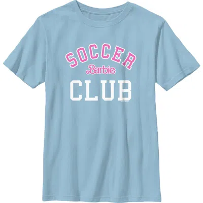 Barbie Kids'  Boys' Soccer Club Logo Graphic Short Sleeve T-shirt In Blue