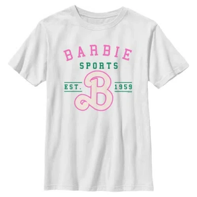 Barbie Kids'  Boys' Sports 1959 Logo Graphic Short Sleeve T-shirt In White