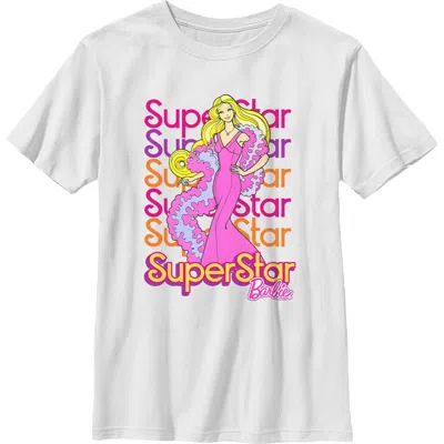 Barbie Kids'  Boys' Superstar Doll Graphic Short Sleeve T-shirt In White