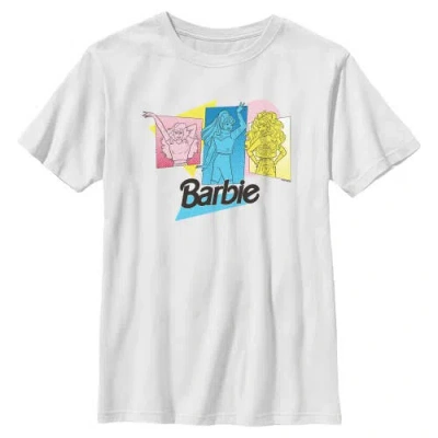 Barbie Kids'  Boys' Vintage Pop Art Portraits Graphic Short Sleeve T-shirt In White