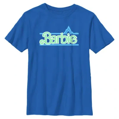 Barbie Kids'  Boys' Winter Mountains Logo Graphic Short Sleeve T-shirt In Blue