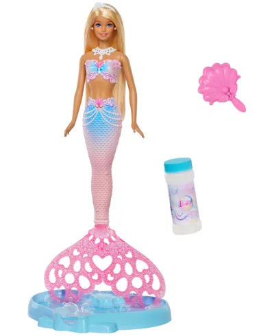 Barbie Kids' Bubble Sparkle Mermaid Doll With Bubble-making Feature In Multi