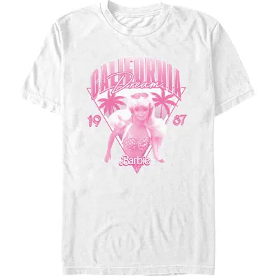 Barbie California Dream Photo Short Sleeve Graphic T-shirt In White