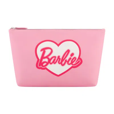Barbie Cosmetic Bag With Heart Logo In White