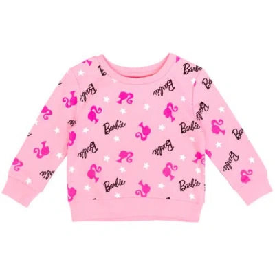 Barbie Kids'  Crewneck Sweatshirt In Pink