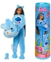 Barbie Cutie Reveal Care Bears Series Doll & Accessories In Grumpy Bear Plush Costume, 10 Surprises In Multi-color
