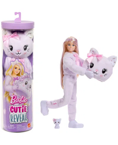 Barbie Cutie Reveal Cuddly Series Kitten Doll And Accessories In Transparent