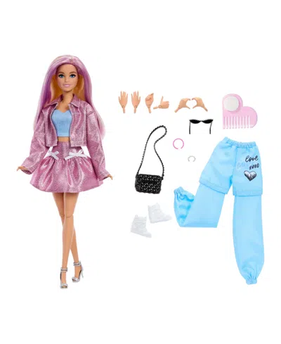 Barbie Kids' Deluxe Style 11" Fashion Doll With Interchangeable Hands And Color-change Hair, Ages 6+ In No Color