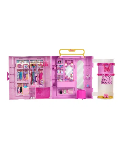 Barbie Kids' Deluxe Style Closet With Spin Style Feature, 20+ Pieces Playset, Ages 3+ In No Color