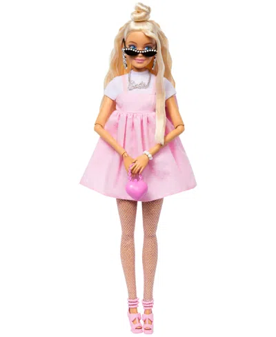 Barbie Kids' Deluxe Style Doll 3 In Pastel Pink Core Dress With Oversized Bow, Blond Hair In Multi-color