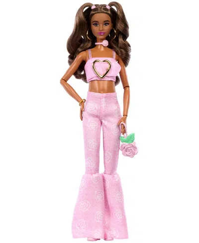 Barbie Kids' Deluxe Style Fashion Doll #12 In Denim Crop Top In Pink