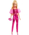 Barbie Deluxe Style Fashion Doll 5 In Metallic Pink Outfit With Corset Top And Accessories In Multi