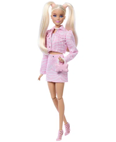 Barbie Deluxe Style Fashion Doll #9 In Denim Jacket And Skirt Set In Transparent