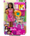 Barbie Doll And Accessories Pup Adoption Playset With Doll, 2 Puppies And Color-change In Multi-color