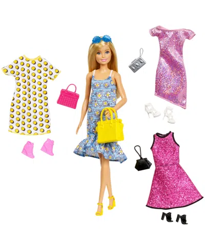 Barbie Kids' Doll With Clothes And Accessories For 4 Complete Outfits In Multi-color