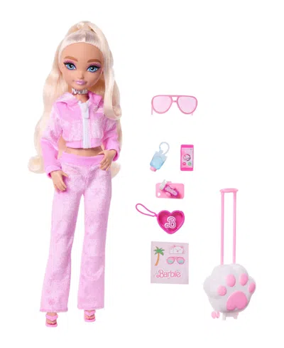 Barbie Kids' Dream Besties Weekend Getaway Malibu 12.75" Fashion Doll With 7 Travel-themed Accessories, Ages 4+ In No Color