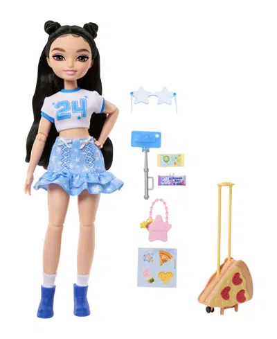 Barbie Kids' Dream Besties Weekend Getaway Renee 12.75" Travel-themed Fashion Doll With 7 Accessories, Ages 4+ In No Color