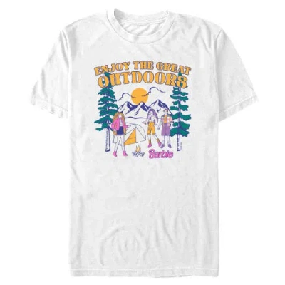 Barbie Enjoy The Great Outdoors Short Sleeve Graphic T-shirt In White