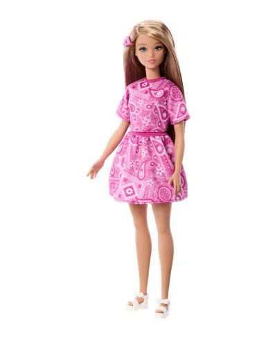 Barbie Kids' Fashionistas #249 12.75" Bandana-print Dress Fashion Doll, Ages 3+ In No Color