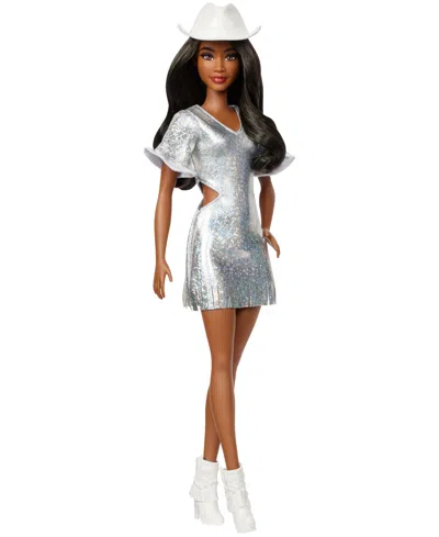 Barbie Fashionistas Doll 239 In Sparkly Dress With Cowboy Hat And Boots In Multi