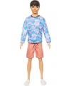 BARBIE FASHIONISTAS KEN DOLL 219 WITH SLENDER BODY AND REMOVABLE OUTFIT