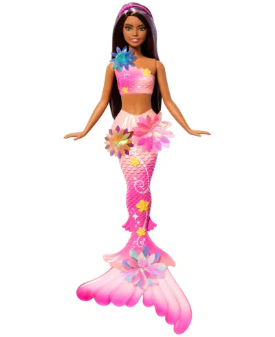 Barbie Flower Magic Mermaid Toy Doll With Surprise Blooming Flowers Feature And Headband Accessory In Multi