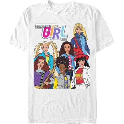 Barbie Generation Girl Fashion Cover Short Sleeve Graphic T-shirt In White