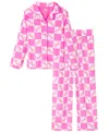 Barbie Girls 4-10 2-piece Long Sleeve Top And Pants Pajama Set In Pink