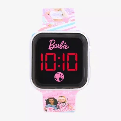 Barbie Kids' Girls Digital Multicolor Strap Watch Bab4070jc In Burgundy
