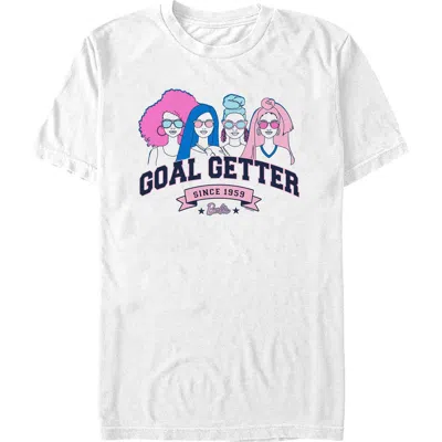 Barbie Goal Getter Since 1959 Short Sleeve Graphic T-shirt In White