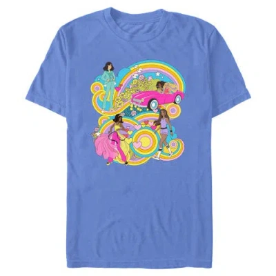 Barbie Groovy And Colorful Friends Short Sleeve Graphic T-shirt In Blue